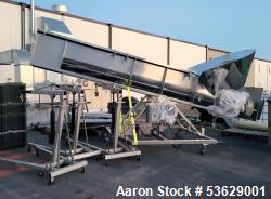 Used 20" Diameter x 15' Long Inclined Auger Conveyor – 3 HP Motor | 480V | Heavy-Duty Industrial Screw Conveyor