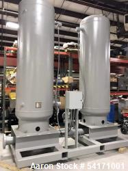 Unused Hanson Tank Air Tank Skid – (2) 500 Gallon Vertical Tanks, ASME Rated