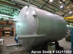 Unused 4,000-Gallon Stainless Steel Storage Tank | Type 304 SS | Dished Top & Bottom | 108" Dia x 108" H | Atmospheric | Manway & Flanged Fittings