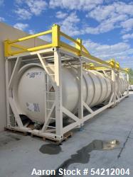 Used WEW ISO Tank Container | 8,058 Gallon (30,500 Liter) | 316L Stainless Steel | Horizontal | 25.2 PSI @ 149F | Built 2000 | Framed Transport Tank