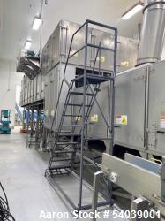 Used Aeromatic Aeroglide C1 120-65 RGC Fluid Bed Dryer – 5,000 lbs/hr, Stainless Steel, Natural Gas, Built 2005