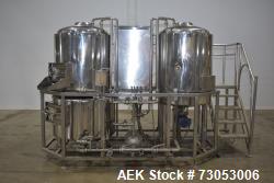 Used Allied Beverage Tanks 3.5 BBL Stainless Steel Brewhouse System – Complete Setup
