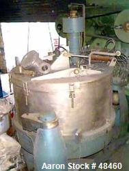 Used Escher Wyss V-130 Ploughing Centrifuge – 1250mm SS Bowl, 950 RPM, 30 kW, Hydraulic Drive, Nitrogen Purged