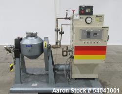 Used Paul O. Abbe 12" Rota-Cone Vacuum Dryer – 0.5 CuFt, T316 Stainless, Skid-Mounted with Sterlco Heater