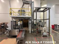 Used Roberts IMFS1500 Preformed Pouch Packager with Ishida 12-Head Scale & Elevator | 50 Pouches/Min | Allen Bradley Controls | Grain Packaging Line
