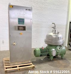 Used GEA Westfalia CRA-160-96-076 Desludger Disc Centrifuge – 6,800 RPM, 40 HP | Brewery Industry